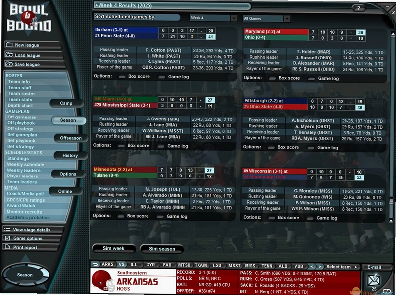 ���ϴ�ѧ����� Bowl Bound College Football1.0