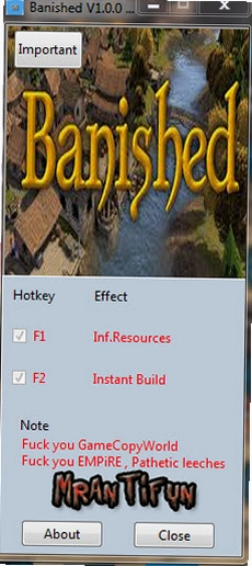 ����֮�� Banished1.0.7 ���ĺ�����