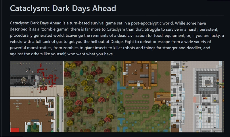 ���ֱ䣺�ڰ�֮�� Cataclysm: Dark Days Ahead0.G �ȶ���