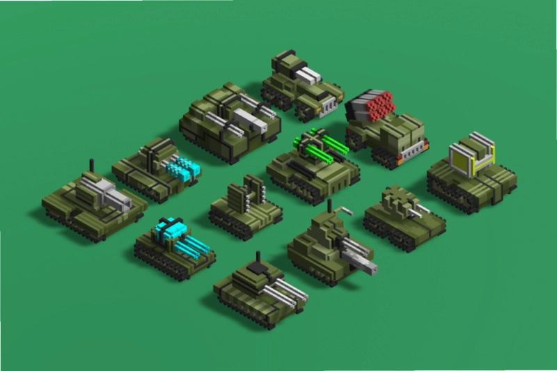 ����̹�� Voxel Tanks1.0.3 ��ɫ��