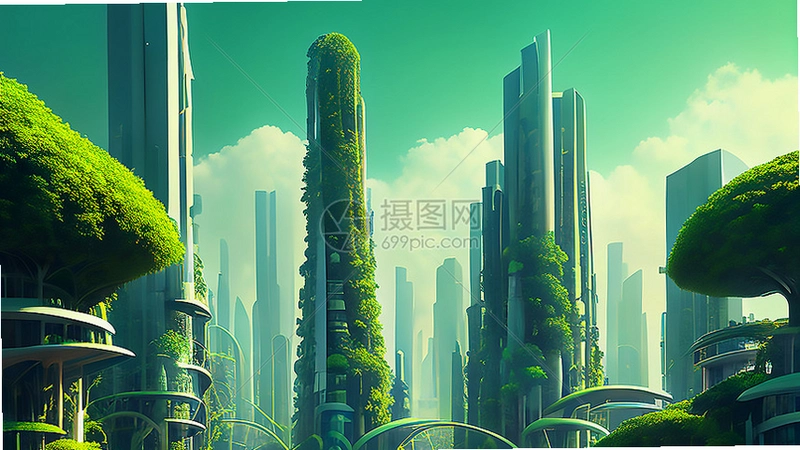 ��ɫ���� Green City2026 ��ɫ����ģ��