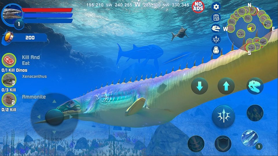 ����ģ�������ذ�׿��(Mosasaurus Simulator��װ��)v1.3.7 ���İ�