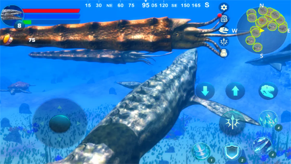 ����ģ�������ذ�׿��(Mosasaurus Simulator��װ��) ��Ϸʵ������ ���ײ���