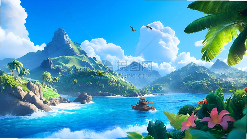 �ȴ�����ƴͼ Tropical Island Jigsaw1.2.0 2026 ��������ƴͼ��Ϸ