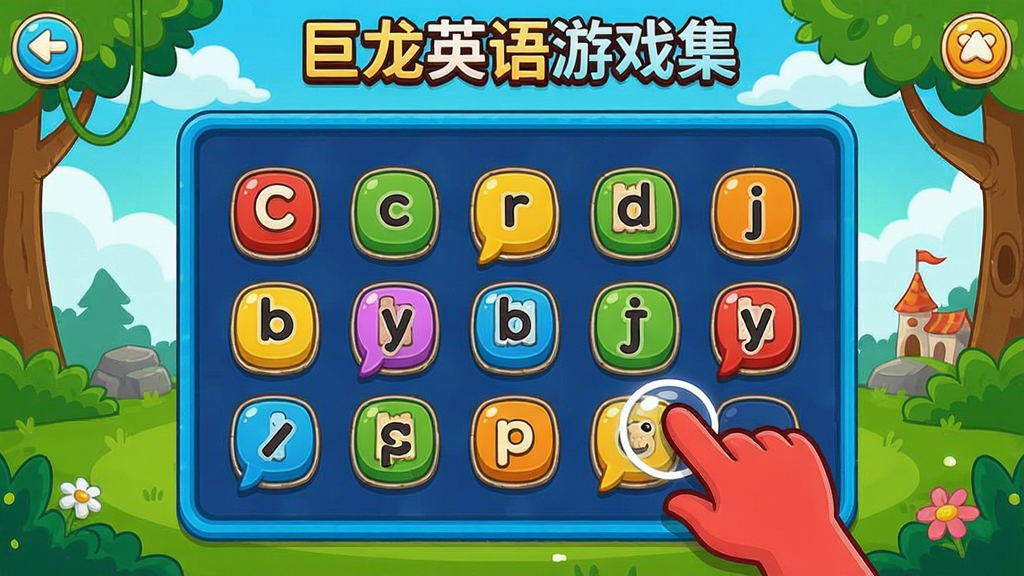 ����Ӣ����Ϸ�������ͼ����ʾ����ƴд��Ϸ�ؿ���ɫ�����ޣ���ͨ����û����ڵ����ĸ���ƴд