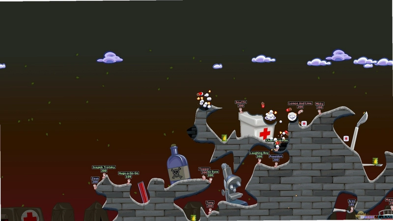 ��ս��� �����ɶ� Worms: World Party1.0 ������