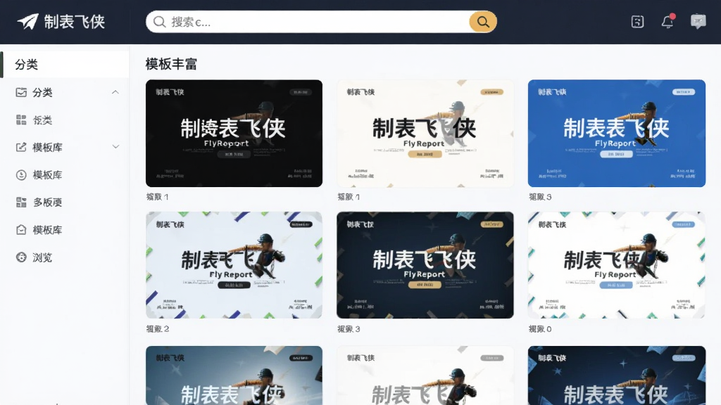 �Ʊ�����(FlyReport)ģ���������棬����չʾ��������ͼģ�忨Ƭ�������죬����ɫ��ǳɫ����ɫ���⣬����Ϊ�����������Ϊ���ർ�������岼��������ͻ�����Ʊ�������ģ��ḻ�ԣ����ʸ��塣