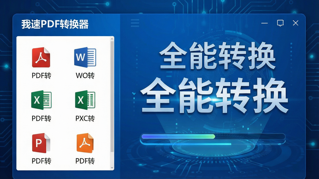 һ�Ź���չʾͼ������Ϊ������PDFת�������ĸ�ʽת�����ܽ��棬����г�PDFתWord��PDFתExcel��PDFתPPT��ͼ�꣬�Ҳ�Ϊת��������������Ϊ��ɫ�Ƽ��з�����ֱ�ע��ȫ��ת����������ϸ�壬���ֹ������ɾ��޶���Ԫ��