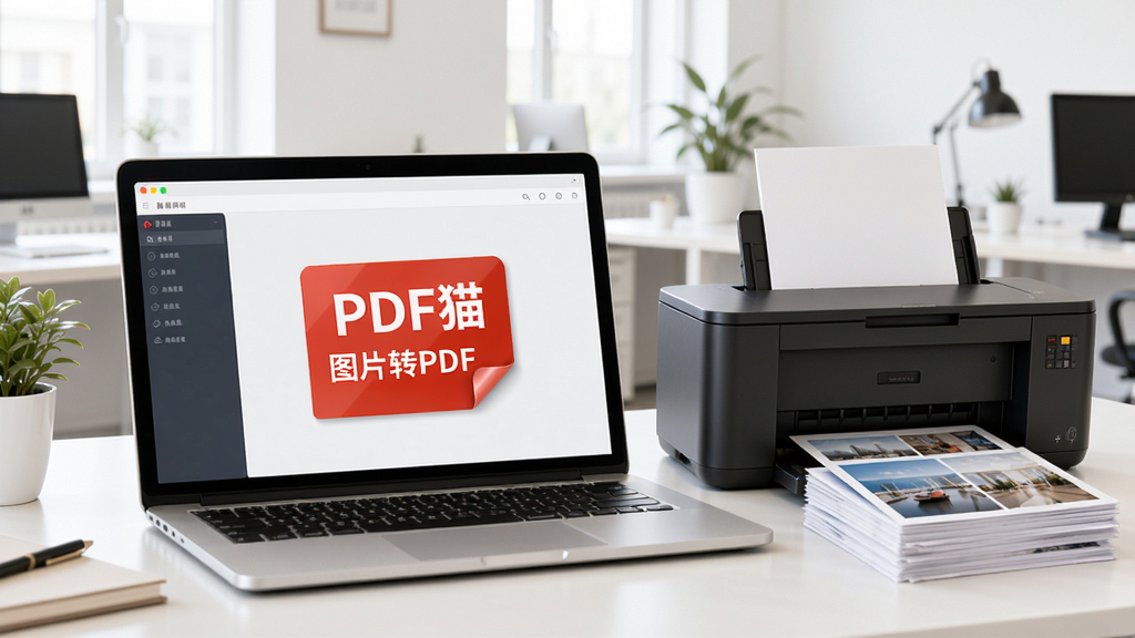 ����Ϊ��PDFèͼƬתPDF��ʹ�ó���ʾ��ͼ��һ̨�ʼǱ�������ʾ�������棬�Ա߷��Ŵ�ӡ����һ��ɨ��ͼƬ������Ϊ�����İ칫�һ�����������Ȼ��дʵ���ϸ�ڷḻ�����ʸ��壬�ɾ��޶���Ԫ��