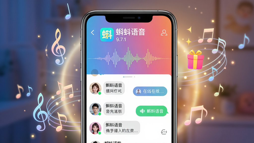 ���壺�������App����չʾ���ֻ���Ļ����ʾ���������б�������������Ч���û�ͷ�񡣲��֣��ֻ����У���Χ����͹�Ч������Ʈ��Ԫ�ء��Ű棺����������ͻ�������������Logo�͡�9.7.1���汾����������ִ��Ƽ�������ů�罻��Χ��ϣ�ɫ��������ϸ�ڣ��������ζ�����������Ϣ���ݡ��û�����״̬�����ʣ�������Ⱦ���ɾ��޶���Ԫ�ء�