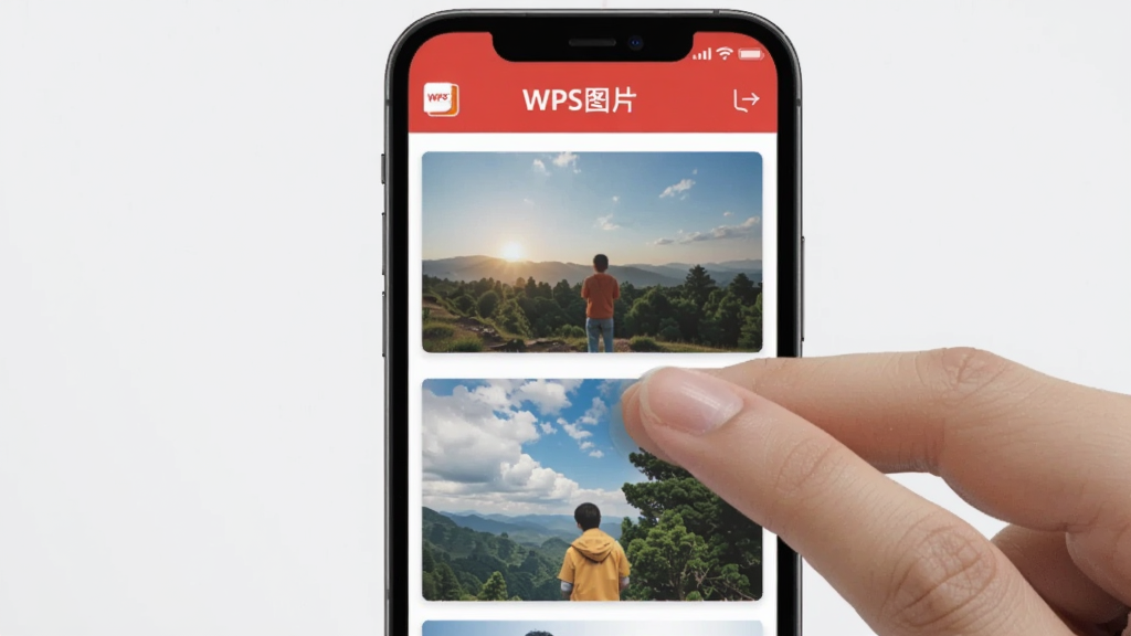 չʾWPSͼƬ���ֻ��ϵĲ������棬��ָ����Ļ�ϻ������ͼƬ�������С�WPSͼƬ����ʶ��������࣬ͻ���ƶ��˲������ִ��У���������