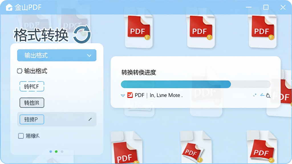 ��ɽPDF��ʽת�����ܵĽ���Ԥ�������ѡ�������ʽ���Ҳ���ʾת���������������ж��PDF�ļ�ͼ�꣬������ɫΪǳ��ɫ���ɫ��������ִ���ͻ������ʽת��������������ɾ����޶���Ԫ��