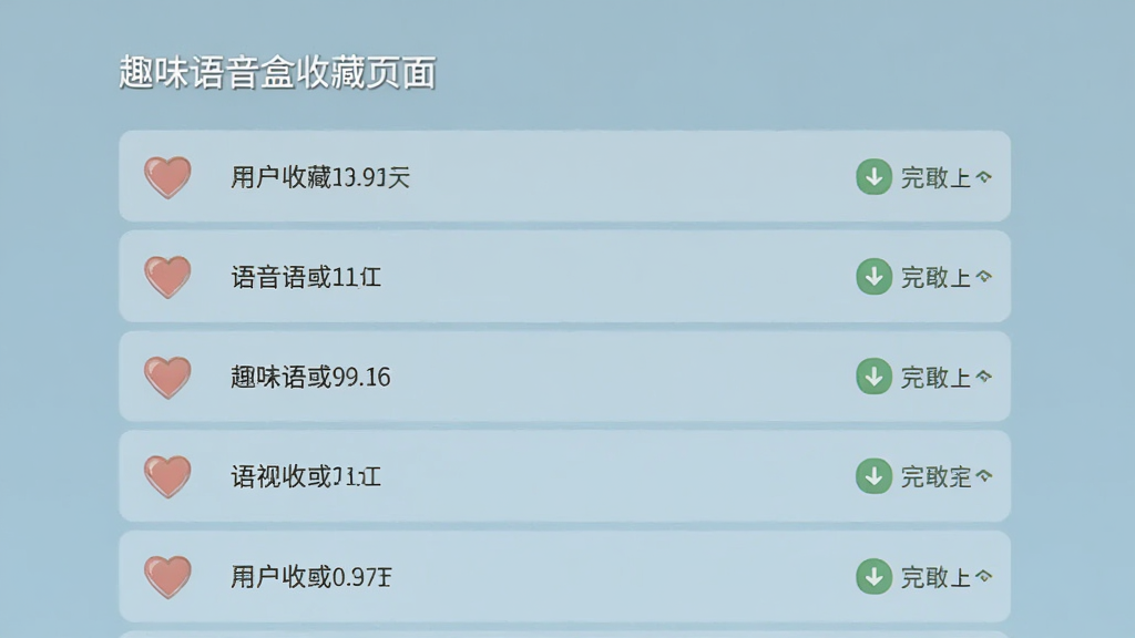 Ȥζ�������ղ�ҳ�棬��ʾ�û��ղص������б���ÿ����Ŀ�Ҳ���������ɱ�ǣ��������࣬�����б���ʽ������Ϊ���ŵĴ�ɫ��ͼ��Ϊ���Σ��������Լ�������������޶���Ԫ��