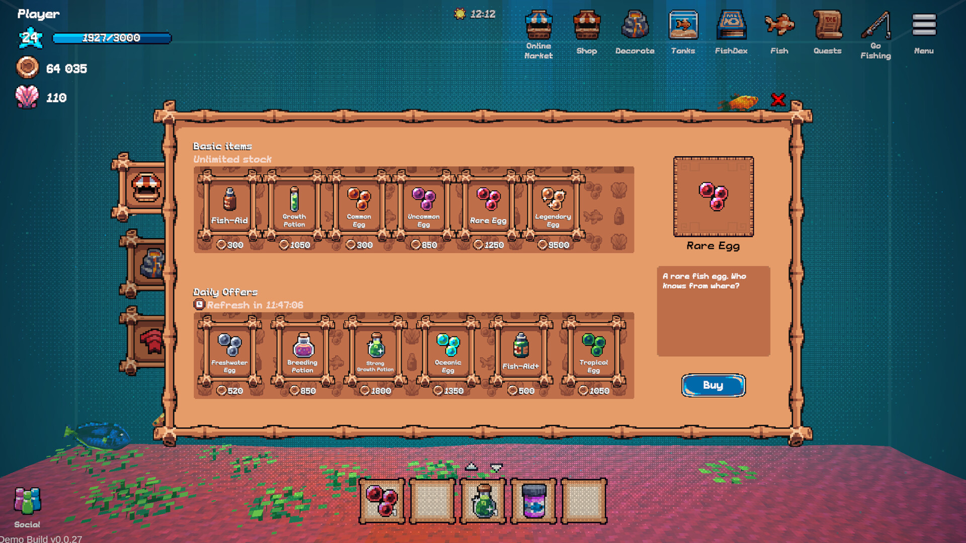 ȫ�����Ѿ��ֲ����°�����(Tiny Aquarium) ���ֿ��� ˮ�ʼ�� �豸ѡ��