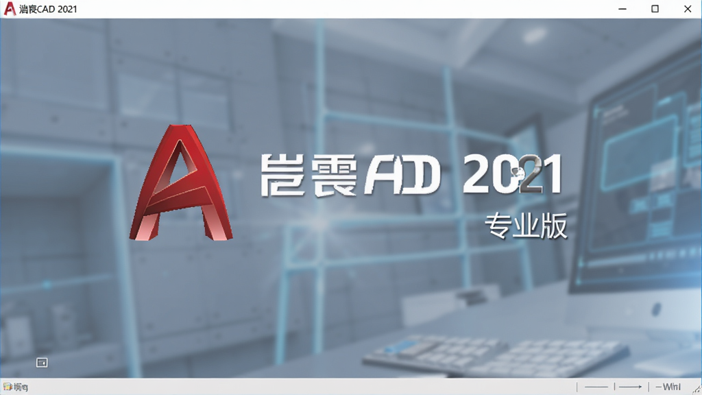 ͼƬչʾ�Ƴ�CAD 2021�����������棬����Ϊ����logo�뻶ӭ��Ļ�����־��У��Ű��࣬����ִ��Ƽ��У�ϸ�ڰ����汾�š�2021���롰רҵ�桱�����������������ɾ��޶���Ԫ�ء�