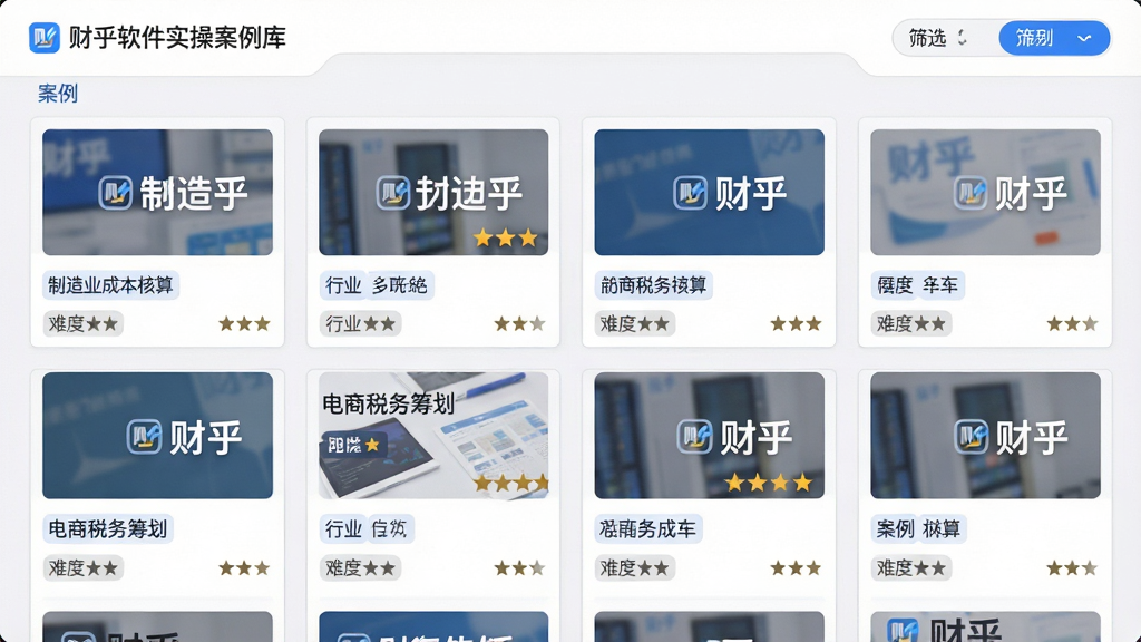 ���壺�ƺ�����ʵ�ٰ�������棬չʾ���������Ƭ�����֣�����״���У�ÿ����Ƭ��ʾ�������ơ���ҵ��ǩ���Ѷ��Ǽ����Ű棺��Ƭʽ��ƣ���Ϣ���ֱ�ۣ�ɸѡ���ڶ�������������Լ���׵׻ҿ���ɫ��׺��������������ƺ���ˮӡ��ϸ�ڣ���Ƭ����������ҵ�ɱ����㡱��������˰��ﻮ���ȱ��⣬�Ǽ��á���ʾ�����ʣ��������ȣ��ɾ��޶���Ԫ�ء�