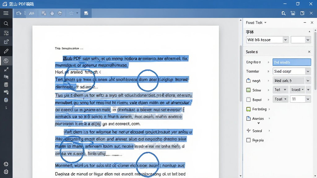 ��ɽPDF�༭������ʾ���ĵ������ֱ���ɫ������ǣ��Ҳ���������ʾ���塢��ɫ����ѡ�����רҵ����������������򣬻����������޶���Ԫ��