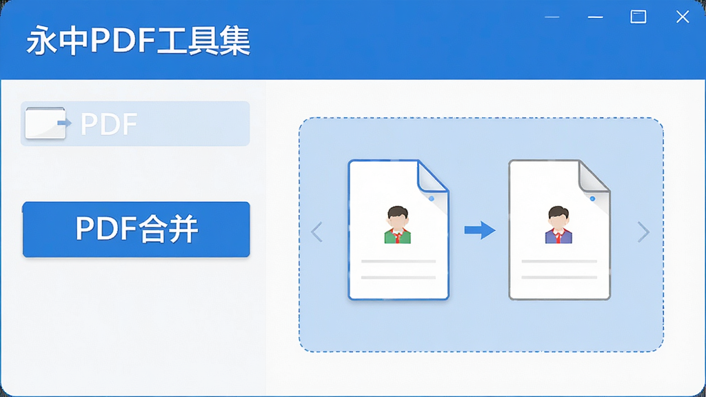 һ��չʾ����PDF���߼��ϲ���ֹ��ܵĽ��棬�����ʾ