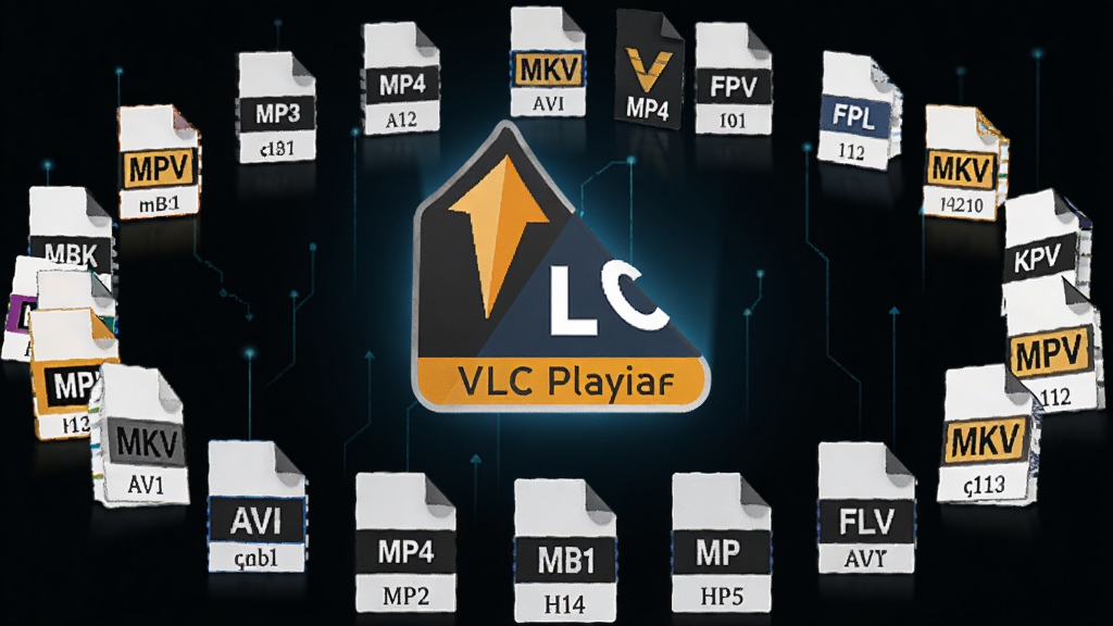 ���壺VLC Media Player ͼ�������ڶ�����Ƶ��ʽ�ļ��Ϸ������֣���ʽͼ�����гɻ��Σ�VLC ͼ��λ������ͻ��λ�á��Ű棺�ļ�ͼ���Сһ�£��������С���񣺿Ƽ��в廭���ϸ�ڣ�ÿ���ļ�ͼ���ϱ�ע������ʽ��׺���� MP4��MKV��AVI��FLV �ȡ����ʣ��߷ֱ��ʣ��ɾ��޶���Ԫ�ء�