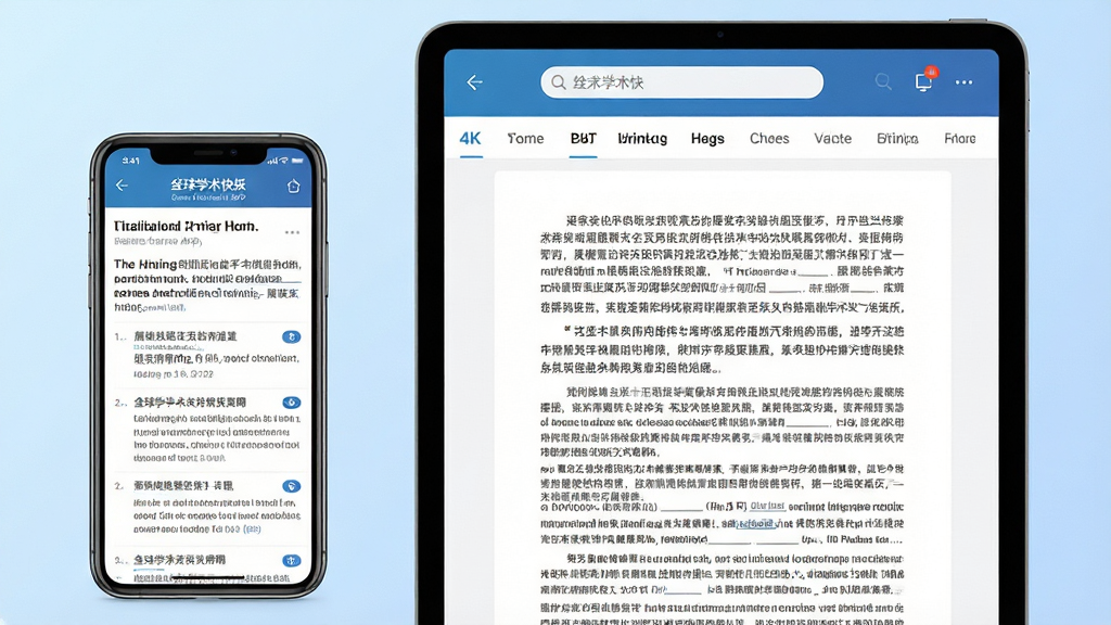 ���壺�ֻ���ƽ����Բ���չʾȫ��ѧ���챨APP���棬��Ļ����ʾ�����б���ȫ���Ķ�ҳ�档���֣�����ֻ����Ҳ�ƽ�壬����Ϊ����ɫ���䡣�Ű棺�����ͼ���������ֿɱ档����ִ��Ƽ��У�����ͨ͸��ϸ�ڣ��ֻ���Ļ����ʾһƪ���ĵ�ժҪ��ƽ����Ļ����ʾPDFȫ�ģ��������������ͷ��ർ�������ʣ�4K���壬�ɾ����޶���Ԫ�ء�