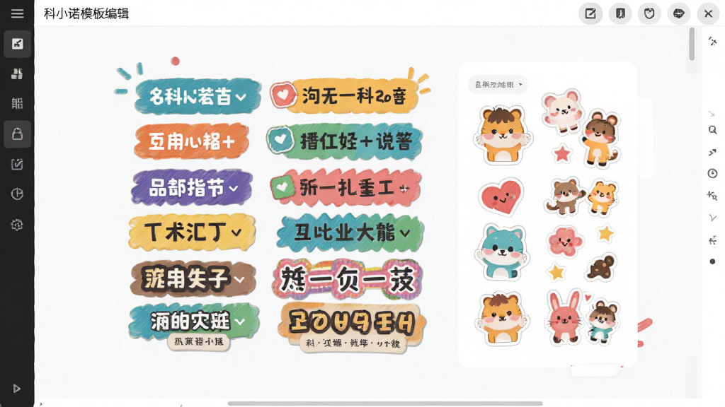 ��Сŵģ��༭���棬����Ϊ�Զ����ǩ��ƻ��棬���־��У��Ű���ã�����ʣ�ϸ��չʾ�������ֽѡ������������޶���Ԫ��