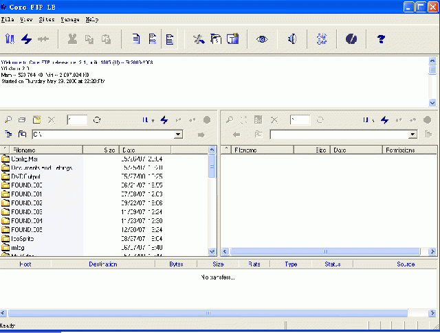 Core FTP LE ��׿�� �����̳�