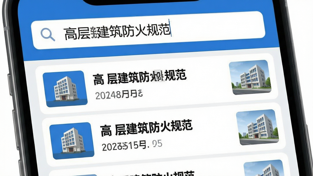 ���壺ͼ�������淶App���������棬�������������롰�߲㽨������淶�����·�չʾ��������б������֣��ֻ���Ļ�������棬�б���Ŀ������ÿ����ʾ�淶���ƺͱ�š��Ű棺��Ϣ�㼶�����������С���У��ص����ּӴ֡���񣺱�ƽ����ƣ�������ɫ�����רҵ��ϸ�ڣ��������зŴ�ͼ�꣬�б����������ͼ������Ϊǳ��ɫ�����ʣ����壬�ɾ����޶���Ԫ�ء�