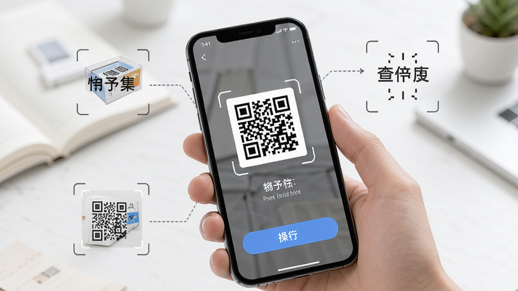 չʾ���輯ɨ��ʶ����ʹ�ó������ֻ���Ļ��׼һ����ά�룬��Ļ����ʾʶ�����Ͳ�����ť����Χ������ʶ���ʾ���������࣬����������ϸ�ڷḻ�����ʸ��壬�ɾ��޶���Ԫ�ء�