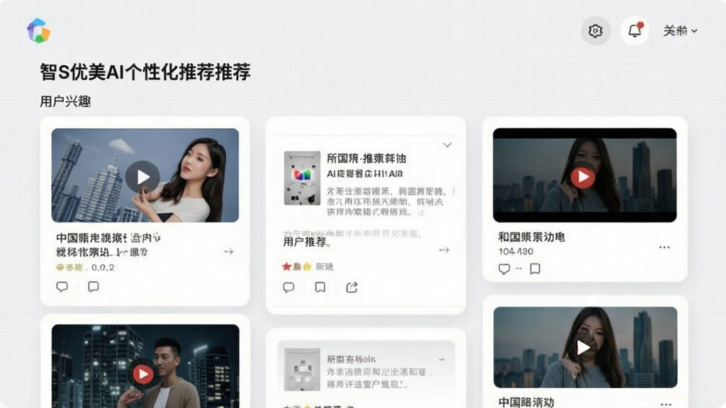 ������AI���Ի��Ƽ����棬չʾ�����û���Ȥ�Ƽ������º���Ƶ��Ƭ������Ϊǳ��ɫ���񣬲������룬����Լ������ϸ�壬�ɾ��޶���Ԫ��