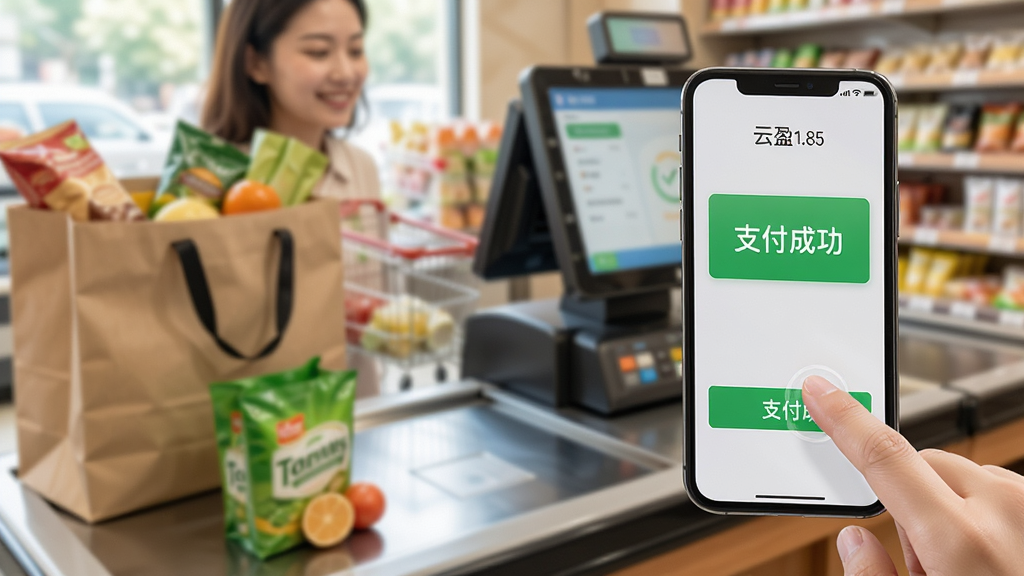 ���壺��ӯ1.85�ֻ�ʹ�ó������û���ָ�����Ļ�ϵ�֧����ť������Ϊģ���ĳ�������̨�����֣��ֻ���дռ�ݻ����Ҳ࣬����ǹ��������Ʒ���Ű棺�Խ��߹�ͼ���ж��У����дʵ��Ӱ�����Ȼ�⣻ϸ�ڣ���Ļ��ʾ��֧���ɹ�����ɫ�������û����΢Ц�����ʣ����壬�ɾ����޶���Ԫ�ء�