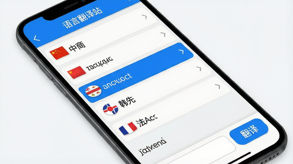 ���壺���Է���վApp�Ķ����Է�����棬��ʾ��������б������֣��������б���ʽչʾ�����ϵ�������Ϊ���ġ�Ӣ�ġ����ġ����ġ����ĵ�����ѡ��Ű棺�����������ֲ����������޳������壬��ǰѡ�е����Ը�����ʾ����񣺼���APP������ƣ�����Ϊǳ��ɫ�����ܰ�ťʹ����ɫ��׺��ϸ�ڣ���Ļ�Ϸ��С����Է���վ�����������·��з��������͡����롱��ť�������б����й���ͼ�ꡣ���ʣ����壬�ɾ����޶���Ԫ�ء�