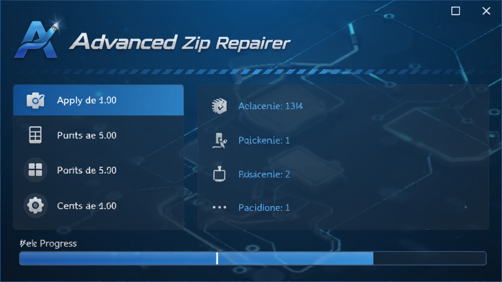 �߼�ѹ�����޸����� Advanced Zip Repairer �����棬��ʾ����logo�������б����޸����������������ִ���࣬��ɫ�Ƽ���ɫ����������Ⱦ��ϸ�ڷḻ�����������ɾ��޶���Ԫ��