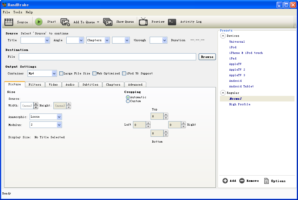 HandBrake1.8.2 �����Ƶת�빤��