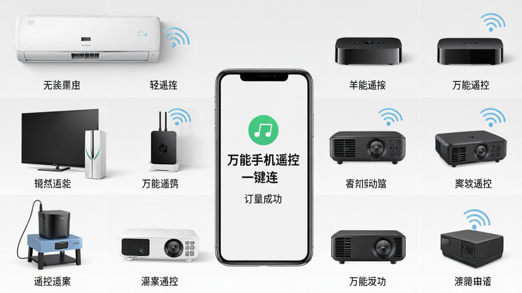 ���壺һ��չʾ���ּҵ��豸��ȫ�Ҹ��������յ������ӡ������С�ͶӰ�ǵȣ����֣������豸��������ʽ���У��м����һ���ֻ����ֻ���Ļ��ʾ�������ֻ�ң��һ���������ӳɹ����棬�Ű棺�������򣬷��������࣬ϸ�ڣ�ÿ���豸�·���ע���ƣ��ֻ���Ļ�ϵġ������ֻ�ң��һ�������������������ʣ����壬�ɾ����޶���Ԫ�ء�
