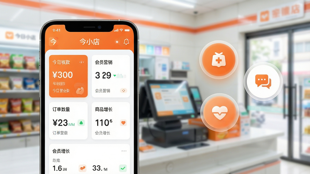���壺��С��APP������ʵ����̳����ںϣ�ǰ��Ϊ�����ֻ�չʾ����С�ꡱ�̼Һ�̨����������Ӫҵ�������������Ա���������ݿ�Ƭ������Ϊģ�����ִ�������������̨�����֣��ֻ�����ƫ���Ҳ����״�����Բ��ͼ��Ԫ�أ�ͻ�����Ĺ���ģ�顣�Ű棺���濨Ƭʽ��ƣ����������׶���ɫ���Գ�ɫ�Ͱ�ɫΪ������񣺱�ƽ�������΢�����ʸУ�����ͨ͸��ϸ�ڣ���Ļ����ʾ�������տ����ԱӪ��������Ʒ�����������ı�ǩ���������������ʣ�4K���壬�ɾ����޶���Ԫ�ء�