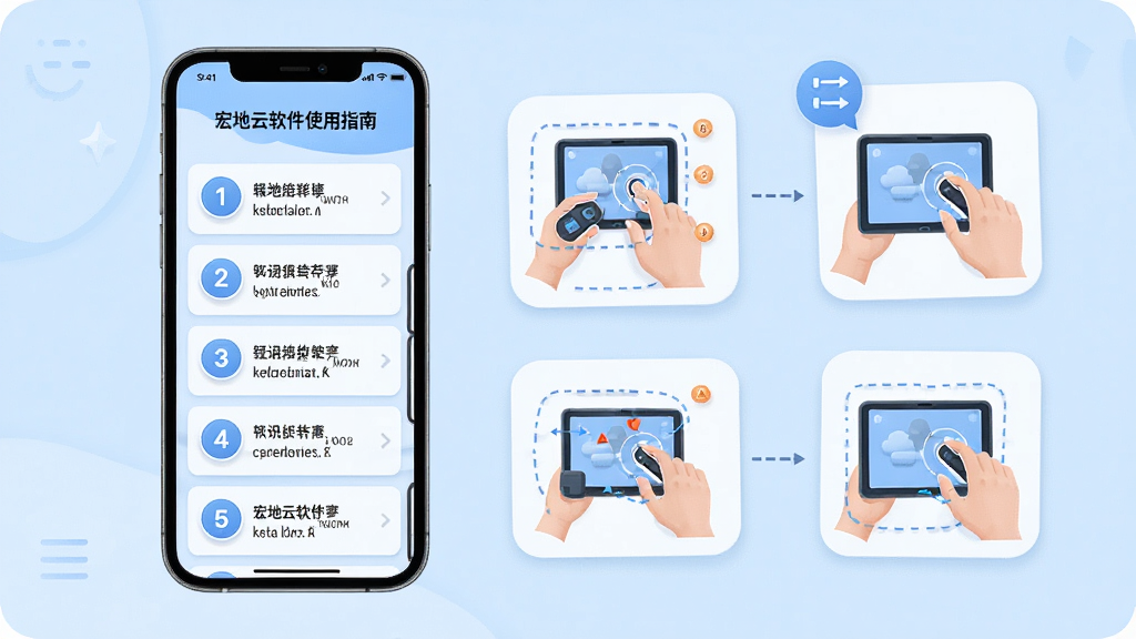 ���壺���������ʹ��ָ�Ͻ��棬�ֻ���Ļ��ʾ�̳̲����б����Ա��в���ʾ��ͼ�����֣��ֻ����У��Ҳ�Ϊ�Ŵ�Ĺ���ͼ��˵�����Ű棺�̳̲�������б���ʽ��ÿ������Сͼ�꣬�����׶���������¼��Ĳ廭���ǳ��ɫ��������ɫ��Ƭ��ϸ�ڣ���������Բ�λ�����ʾ��ʾ��ͼ�б�ע�ص����򣻻��ʣ��߷ֱ��ʣ�����ɾ����޶���Ԫ��