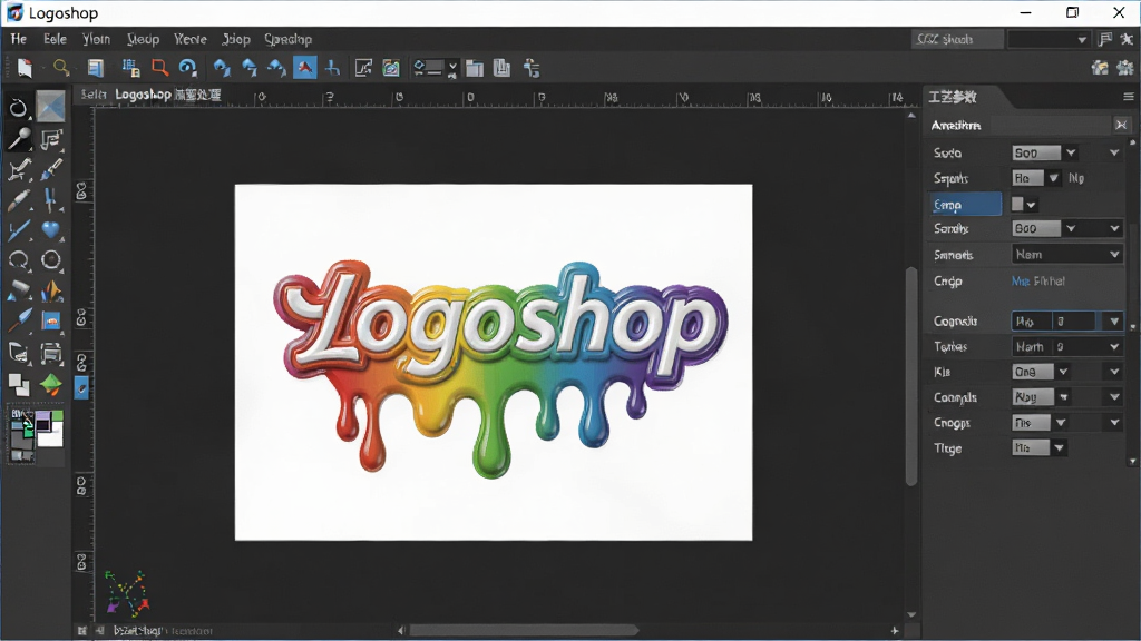 Logoshop���ܴ�����������Ԥ��ͼ������Ϊ���������ڣ���๤���䣬�м仭������ʾһ����ɫ�����̱���Ƹ壬�Ҳ�Ϊ���ղ�����壬���岼���������������ɫרҵ���ϸ�ڷḻ�������������ɾ��޶���Ԫ��