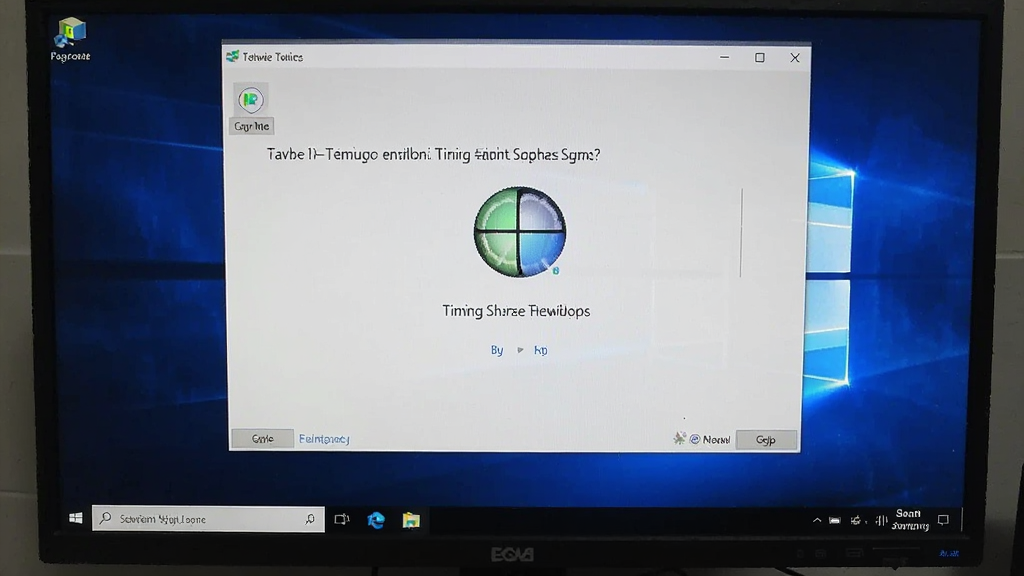 һ��չʾ��𩶨ʱ�ػ�����ϵͳ��Windows�������е�ʵ��ͼ��������Ļ��ʾ���������棬���汳��ΪĬ��Windows��ֽ��������������ͼ�꣬������������������������޶���Ԫ��