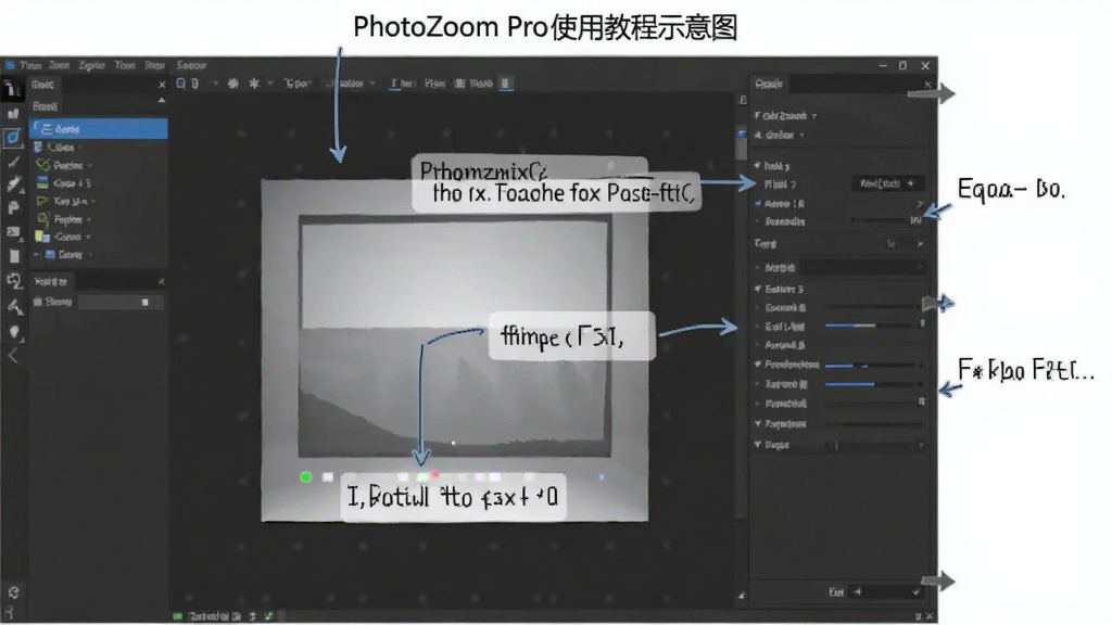 PhotoZoom Pro ʹ�ý̳�ʾ��ͼ��չʾ������������Ͳ������ڲ��裬��������ֱ�ۣ��������ֱ�ע������࣬���ʸɾ����޶���Ԫ��