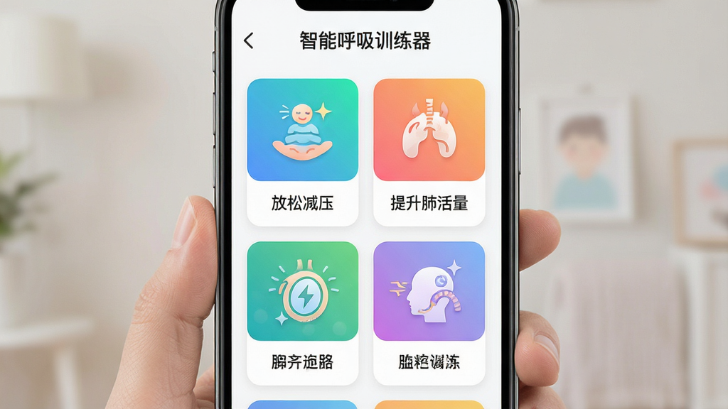 ����Ϊ���ܺ���ѵ����APP��ѵ���ƻ�����ҳ���ͼ��ҳ���Կ�Ƭʽ����չʾ��ͬѵ��Ŀ��ѡ��硰���ɼ�ѹ�����������λ������ȡ�����Ϊ�ֻ���������չʾ��ҳ�涥���С����ܺ���ѵ�������������Ű�������ÿ����Ƭͼ��ɫ��������������¼�Լ��ϸ����ע��ͼ��ľ��¶ȡ����ʸ��壬ɫ����ͣ��ɾ����޶���Ԫ�ء�