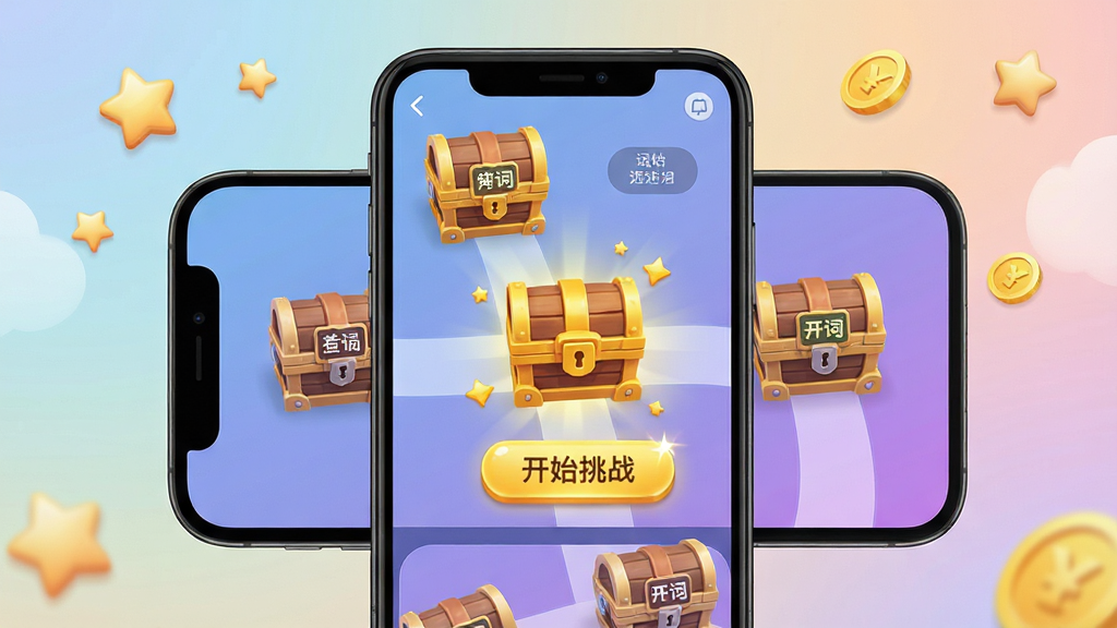 ��������Ϊ�ֻ��������д����Ļ��չʾ�Ŵ���App�Ĺؿ�ѡ��ҳ�棬һ������ע�ŵ�������ı���ؿ����г�·��������һ���ؿ�����˸�Ž�ɫ�ġ���ʼ��ս����ť�������ϣ��ֻ�λ�ڻ������룬����Ϊ��͵Ľ���ɫ������׺�����Ǻͽ��Ԫ�ء��������UI/UX��Ʒ�񣬽���������ϸ�ھ��£�ɫ�ʻ��ã����ʸ���ɾ����޶���Ԫ�ء�