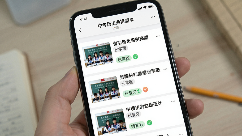 �п���ʷͨ���Ȿ���棬����Ϊ�ֻ���Ļչʾ�����б������ְ�����Ŀ����ͼ���ǩ���࣬�����ˬ��ϸ����ʾ�������ա�������ϰ��״̬�����ʸ����޶���Ԫ��