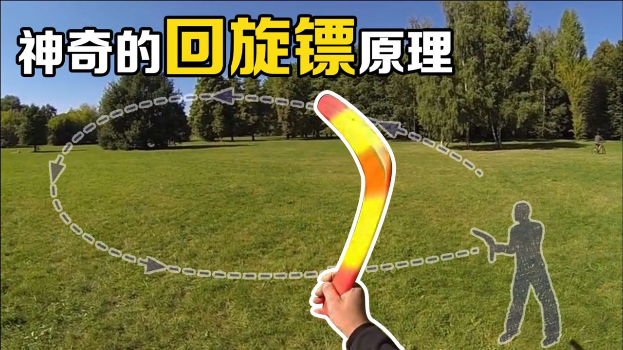随动回旋镖最新版 回旋原理 飞行轨迹图解