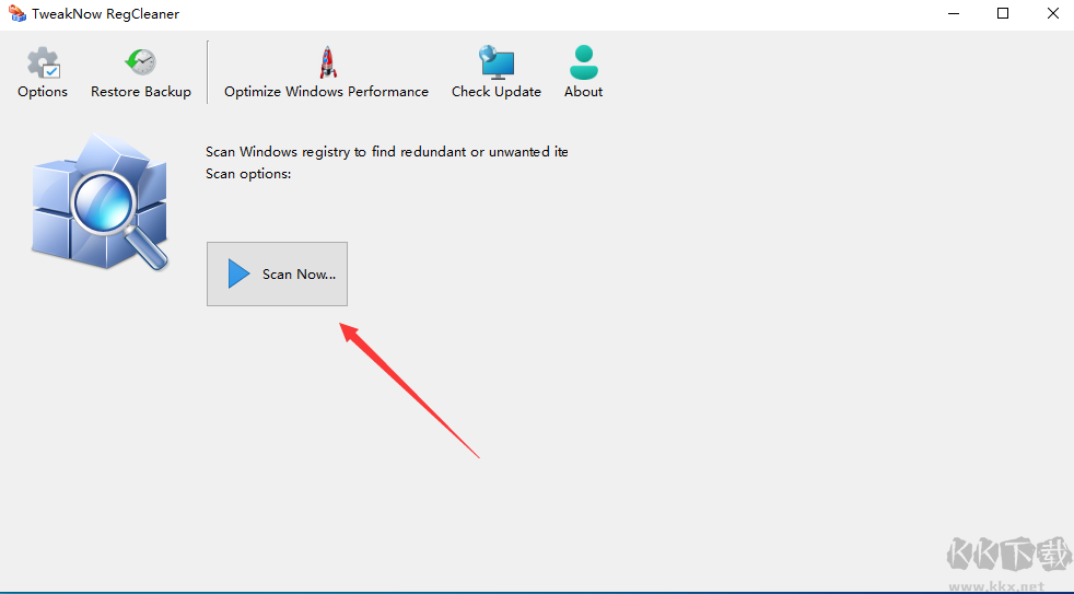 TweakNow RegCleaner 安卓版 注册表清理 界面
