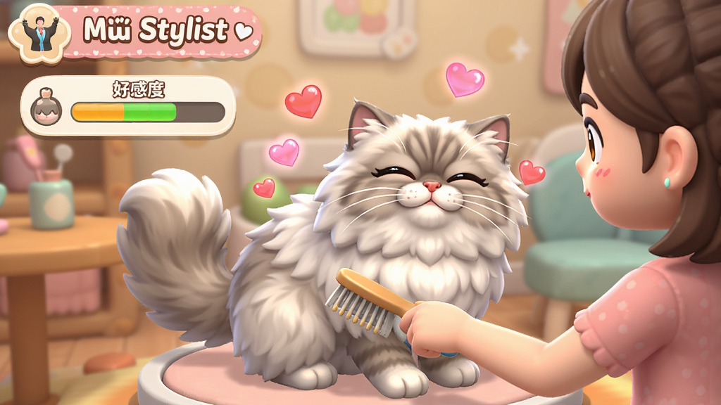 չʾ��Cat Stylist����Ϸ��è�以��������������ڸ�һֻ��˹è��ë��è��¶�����ܵı��飬��ΧƮ�Ű�����Ч�������С��øжȡ���������������ܰ����ͨ��Ⱦ�����ʸ���