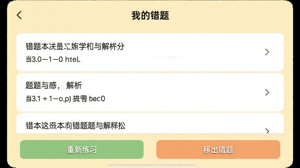 ���Ȿ���棺�����ڡ��ҵĴ��⡱ҳ�棬�б���ʾ������Ŀ��������ײ��С�������ϰ���͡��Ƴ����⡱��ť������Ϊ����ɫ�����������������Ѻã����ʸɾ�