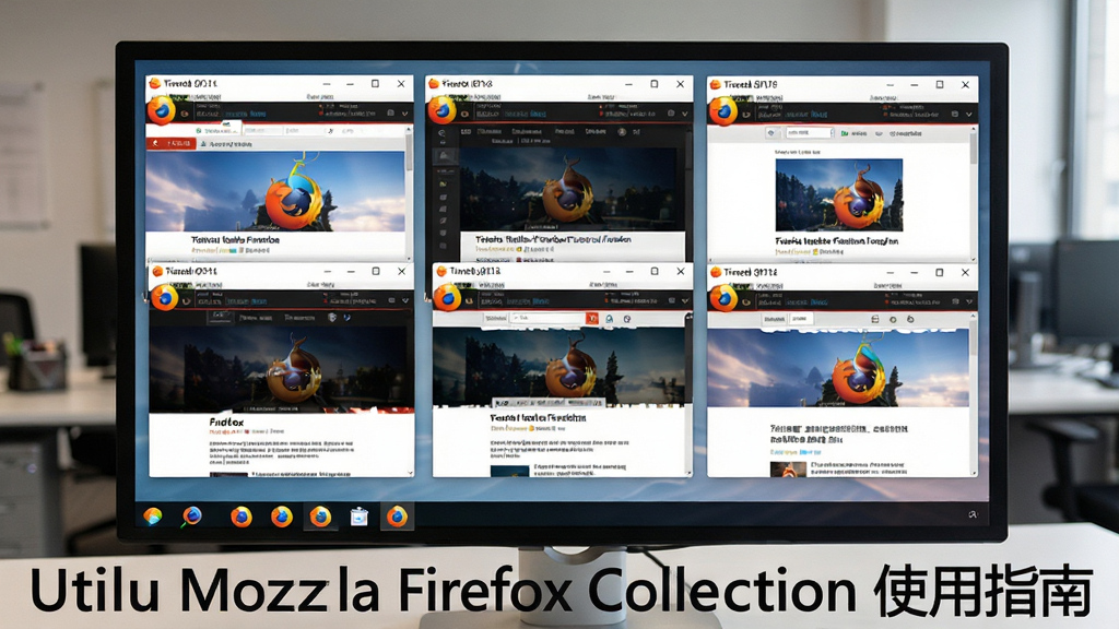 ����Ϊһ�ŵ�����Ļ��ͼ����Ļ��ͬʱ���Ŷ��Firefox���ڣ�ÿ��������ʾ��ͬ�汾�Ľ��棬�����������룬��Ļ�·��������ж�������ͼ�꣬����Ϊ�칫�һ����������������Ű����򣬷��дʵ��ϸ�ڰ������ڱ������İ汾�ź���ҳ���ݣ����ʸ��壬�޶���Ԫ�أ�ͼƬ�����ֱ�ע��Utilu Mozilla Firefox Collection ʹ��ָ�ϡ�