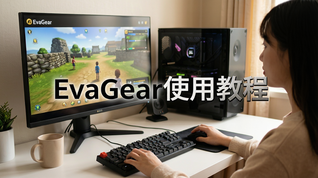 ������Ļǰ���û�����ʹ��EvaGearģ��������Ļ��ʾ��Ϸ���棬�û����ü�����꣬����Ϊ����ĵ�����������������ʾ