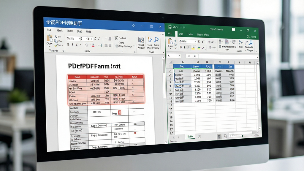 һ�ŵ�����Ļ��д����ʾ��ȫ��PDFת�����֡����ڽ�PDF�еı�������ת����Excel�У����PDF���������ʾ���Ҳ�Excel�����Զ�������ݣ������࣬�����黯���ִ��칫��񣬸߻��ʣ��޶���Ԫ��