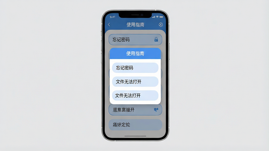 ���壺һ�������ֻ���Ļ��ʾ���ܱ�����Ӧ�ý��棬�������С�ʹ��ָ�ϡ��������г����������б������֣��ֻ����У�����Ϊ��ɫǳ�ң�����λ����Ļ���롣�Ű棺�����б���Բ�ǿ�Ƭ��ʽ���У�������������񣺱�ƽ������ɫ����������ɾ���ˬ��ϸ�ڣ���������Ϊ��ʹ��ָ�ϡ����б����С��������롱�����ļ��޷��򿪡�����Ŀ�����ʣ����壬�޶���Ԫ�ء�
